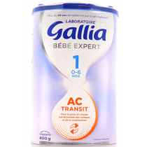 Lait AC Transit - 1er Age - 0-6 mois - Gallia - 800g