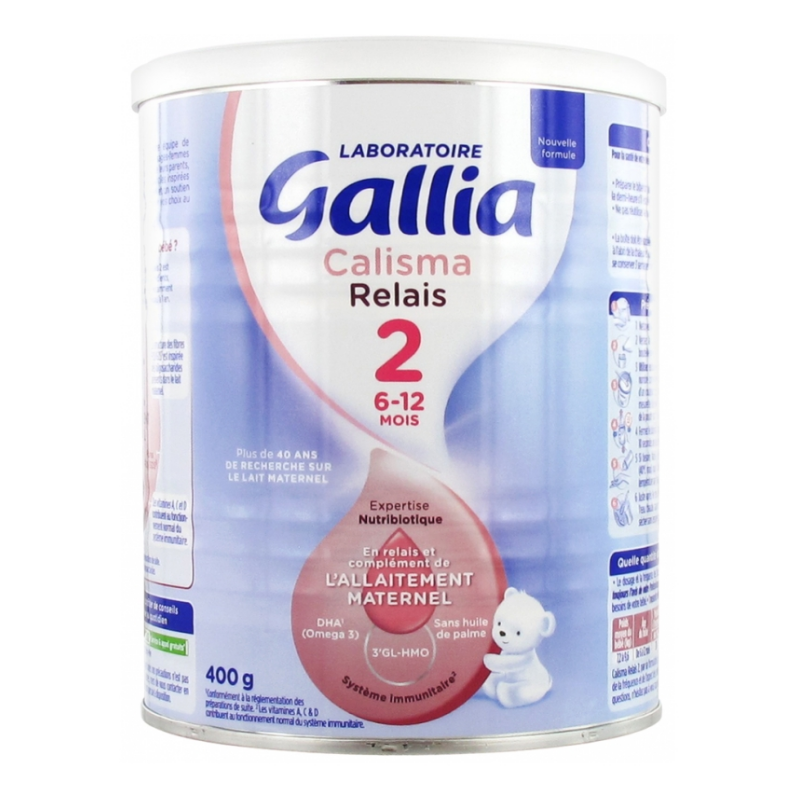 Lait Calisma - Relais Allaitement - 2e Age - 6 Mois A 1 An - Gallia - 400g