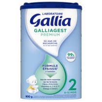 Galliagest Premium Milk - Thickened Formula - 2nd Age - 6-12 Months - 800 G