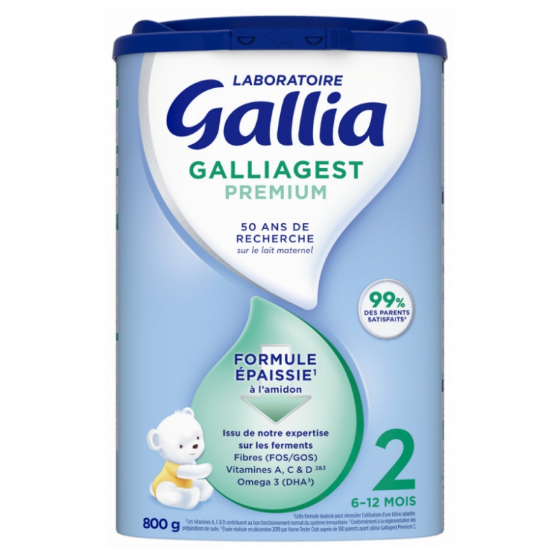 Galliagest Premium Milk - Thickened Formula - 2nd Age - 6-12 Months - 800 G