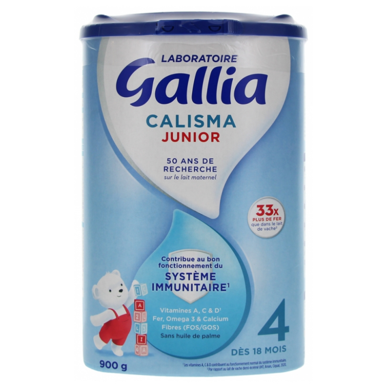 Lait Calisma Junior - 4ème Age - 18 Mois - Gallia - 900g