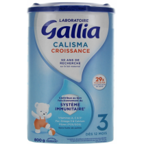Lait Calisma Croissance - 3eme Age - Des 12 Mois - Gallia - 800 G