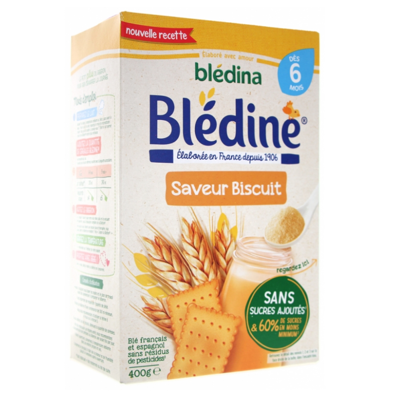 Blédine - Saveur Biscuit - Dès 6 Mois - Blédina - 400 g - Gallia