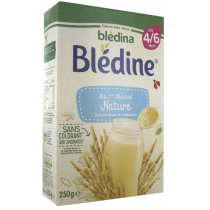 Ma 1ere Blédine - Céréales infantiles Nature Sans Gluten - Dès 4/6 Mois - Bledina - 250g