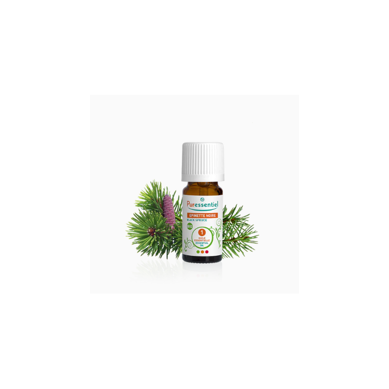 Organic Black Spruce Essential Oil, Puressentiel, 5 ml