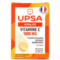 Vitamin C 1000mg - Vitality - UPSA - 20 effervescent tablets