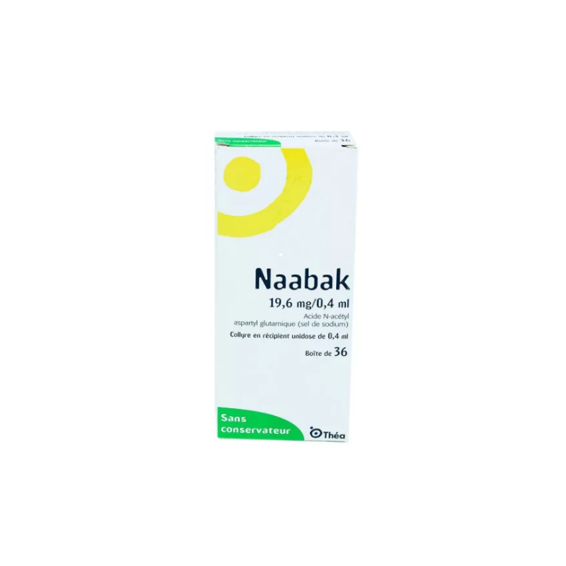Naabac 19.6 mg/0.4 ml - Anti-allergic eye drops - 36 single doses