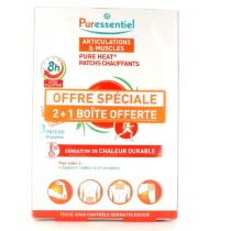 Joints and Muscles Pure Heat Heating Patches, Puressentiel, 3 patches Lot 2 boxes + 1 free