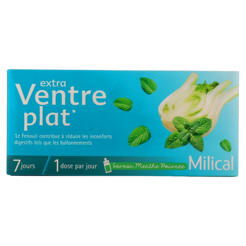 Extra Flat Belly - Peppermint Flavour - Milical - 7 phials