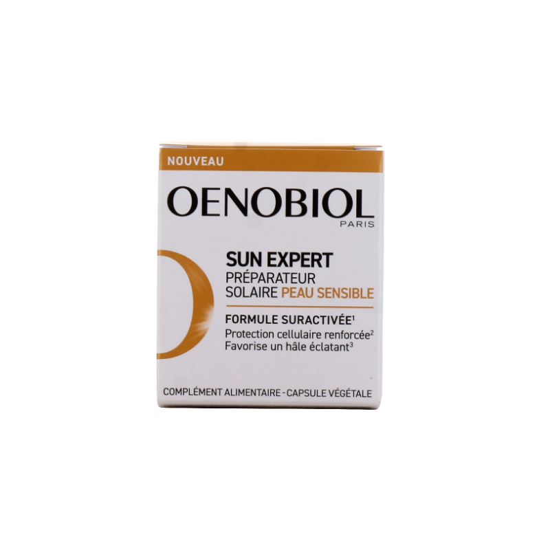 Préparateur Solaire - Sun Expert - Oenobiol - 30 Capsules