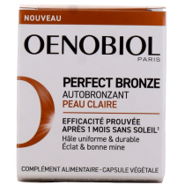 Self Tanning Clear Skin - Perfect Bronze - Oenobiol - 30 Capsules