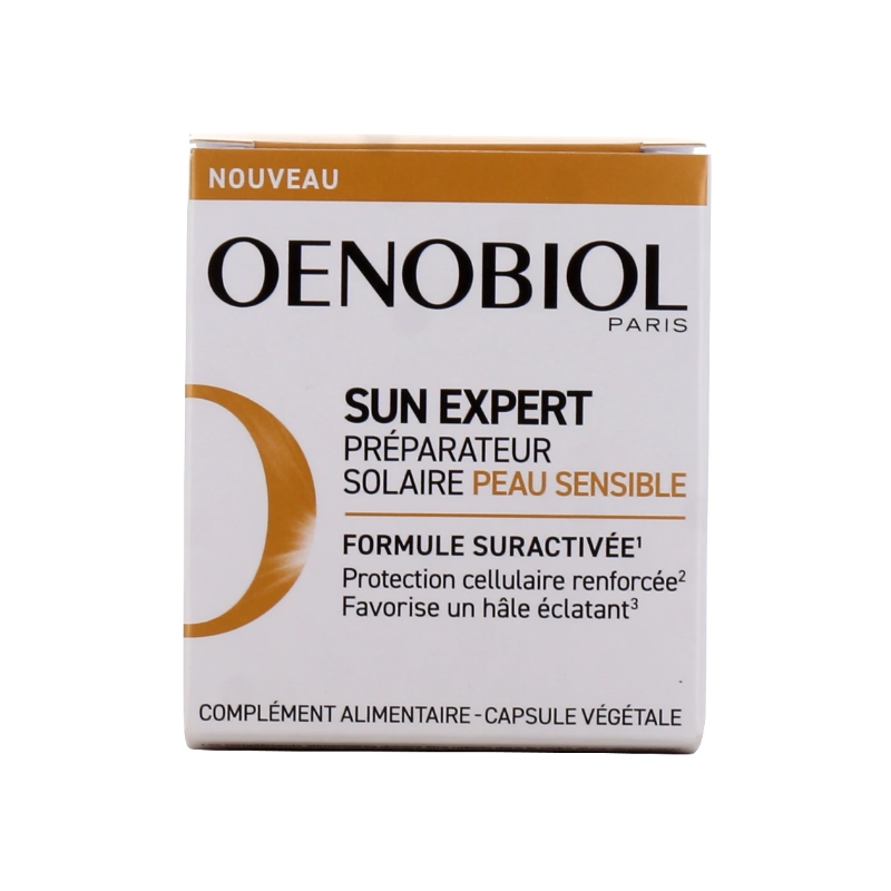 Préparateur Solaire Peu Sensible - Sun Expert - Oenobiol - 30 Capsules