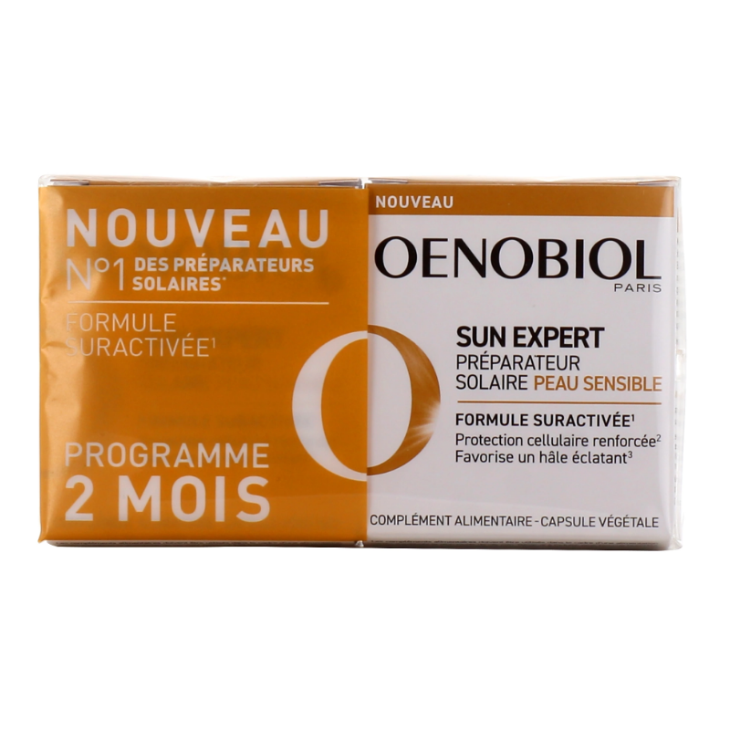 Low Sensitivity Sun Prep - Sun Expert - Oenobiol - 60 Capsules