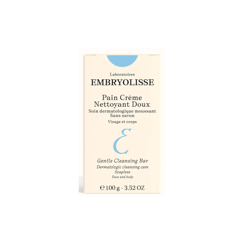 Gentle Cleansing Cream Bar - Soap Free - Dry & Sensitive Skin - Embryolisse - 100G