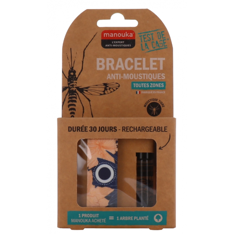 Anti-Mosquito Bracelet - All Zones - Manouka - 1 Rechargeable Bracelet