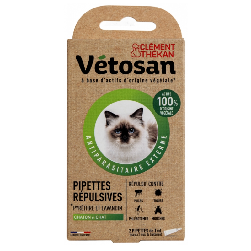 Vetosan - Antiparasitic - Kittens & Cats - Clément Thékan - 2 pipettes