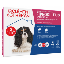 Fiprokil Duo - Antiparasitic - Dogs from 2 to 10 kg - Clément Thékan - 4 Pipettes