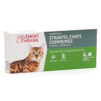 Strantel - Vermifuges Chats - Clément Thékan - 4 Comprimés