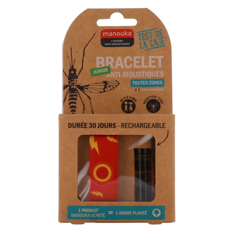 Junior Mosquito Repellent Bracelet - All Zones - Manouka - 1 Rechargeable Bracelet