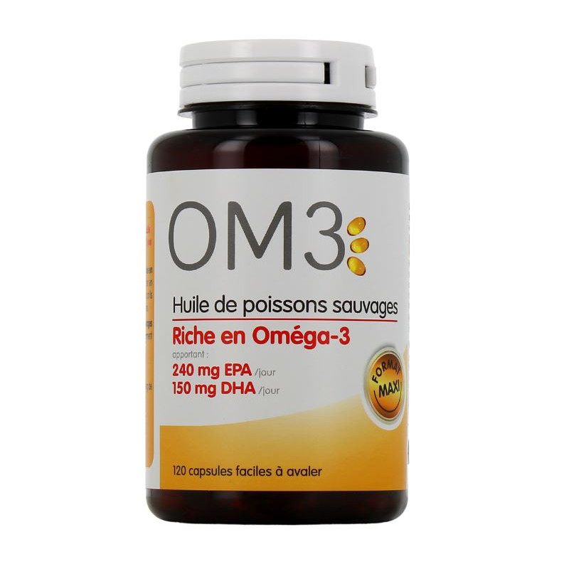 Fish Oil Rich In Omega 3 OM3, 120 Capsules
