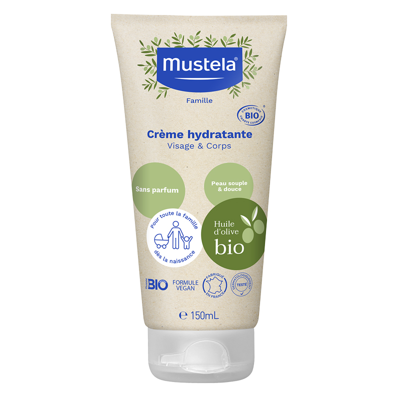 Moisturizing Cream - Organic - Fragrance Free - Mustela - 150ml