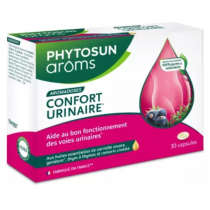 Confort Urinaire - Aide au Bon Fonctionnement des Voies Urinaires - Phytosun Arôms - 30 Capsules