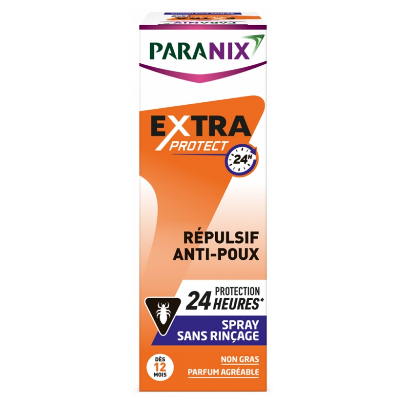 Spray Répulsif Anti-poux - 24 heures de protection - Paranix Extra Protect - 100ml