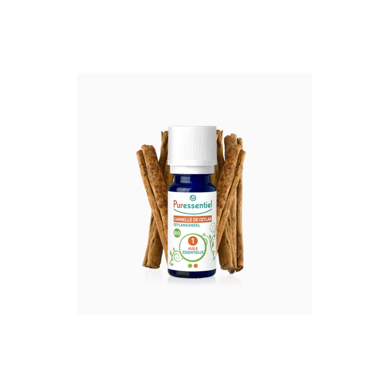 Organic Ceylon Cinnamon Essential Oil, Puressentiel, 5 ml
