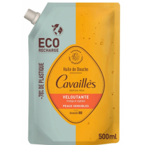 Eco Recharge - Huile Douche Veloutante - Amande Bio - Rogé Cavaillès - 500 ml