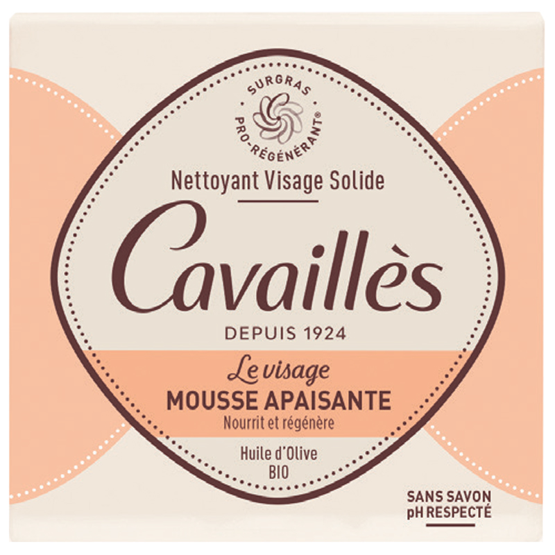 Mousse Apaisante - Nettoyant Visage Solide - Roge Cavaillès - 70g