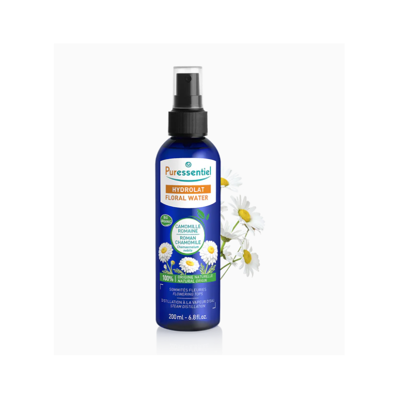 Organic Roman Chamomile Hydrosol Floral Water - Puressentiel - 200 ml