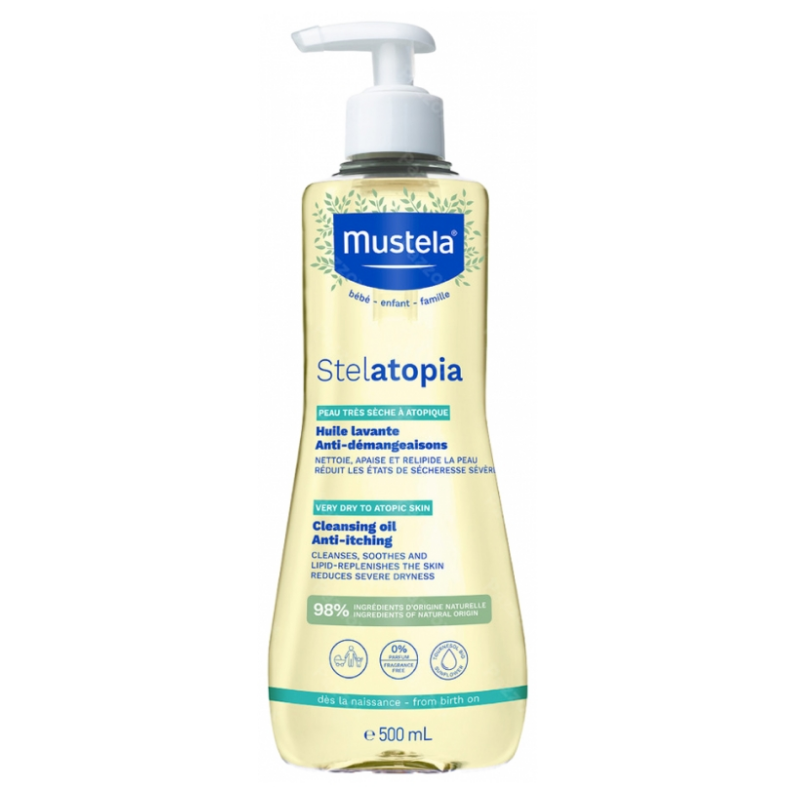 Stelatopia Bath Oil - Atopic Skin - Baby & Child - Mustela - 500 ml