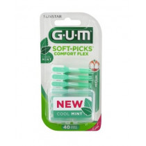 Cure-Dents Médium - Soft Picks Comfort - G.U.M - 40 unités