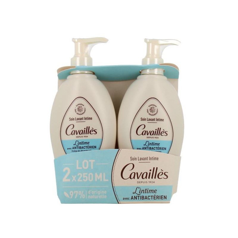 Intimate Cleansing Care - Anti-Bacterial - Protects and Relieves - Rogé Cavaillès - 2x250 ml