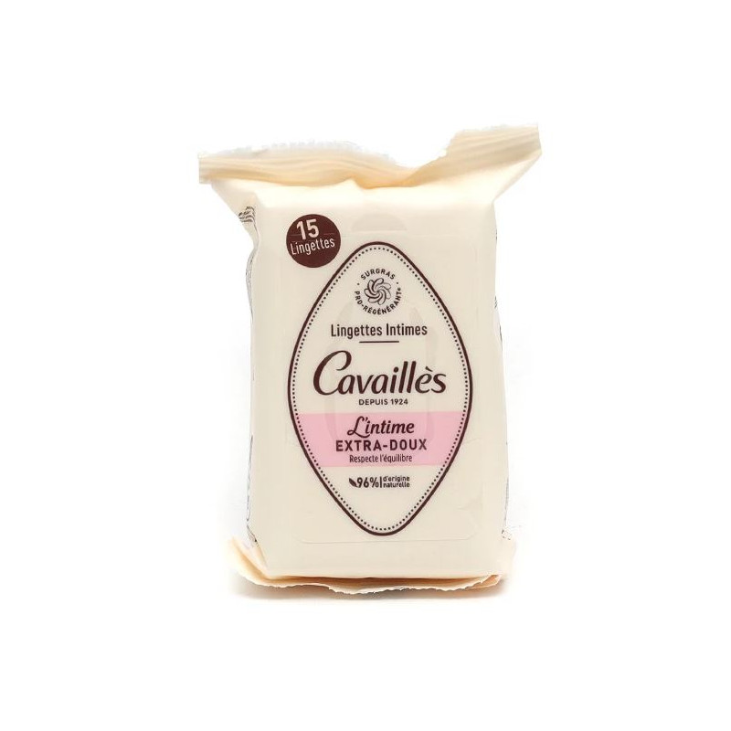 Intimate Wipes - Extra Gentle - Rogé Cavaillès - 15 Wipes