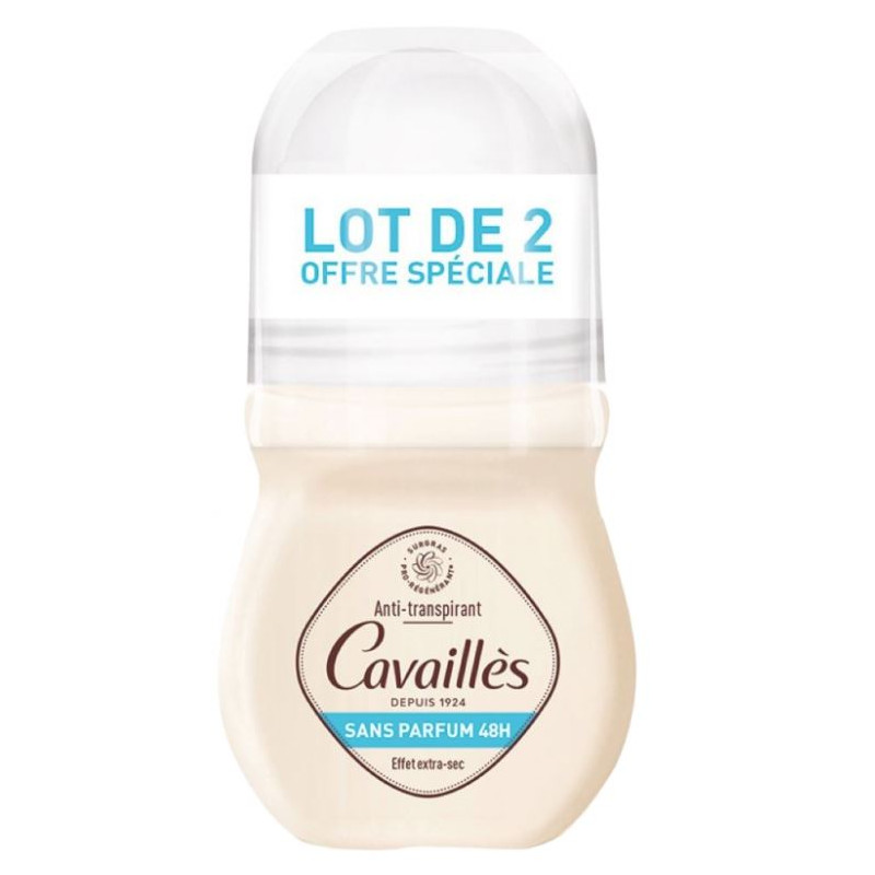 Déodorant Roll on - Sans Parfum 48H - Rogé Cavaillès - 2X50ml