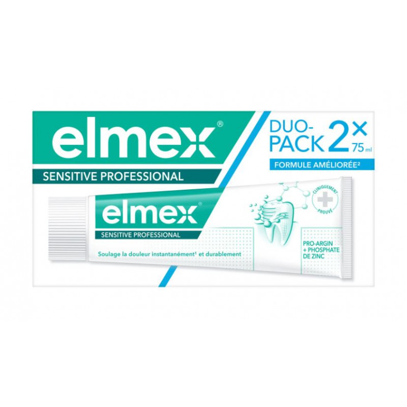 Dentifrice - Sensitive Professional - Elmex -  2x75ml