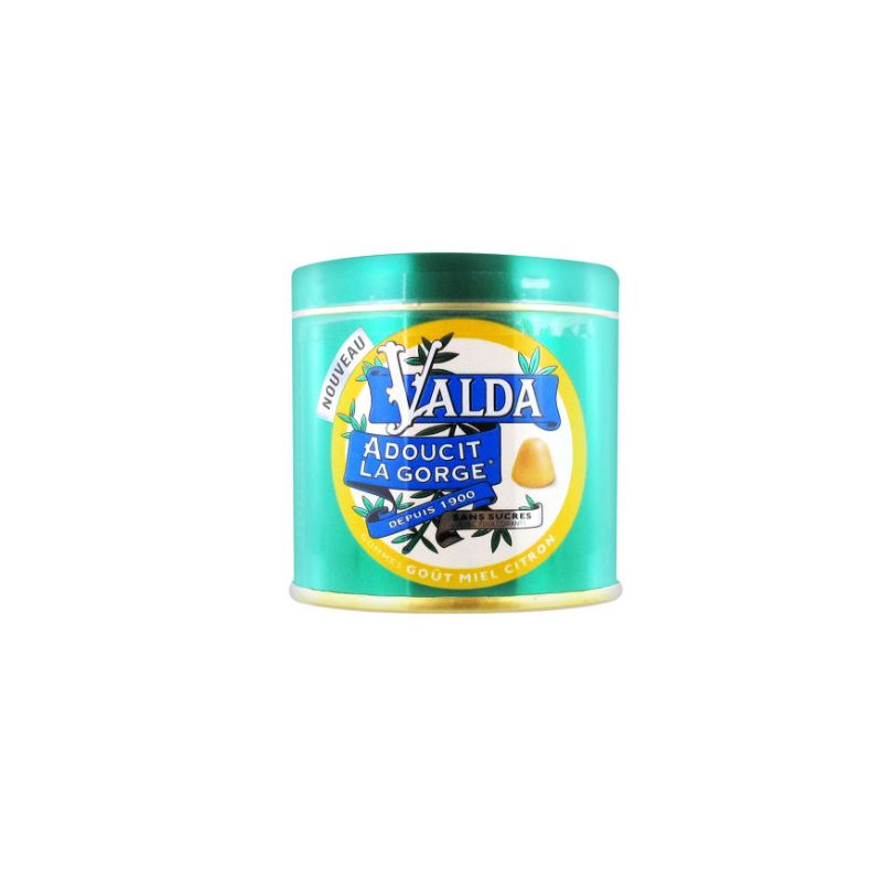Valda - Goût Miel citron - Sans Sucre - 160 g