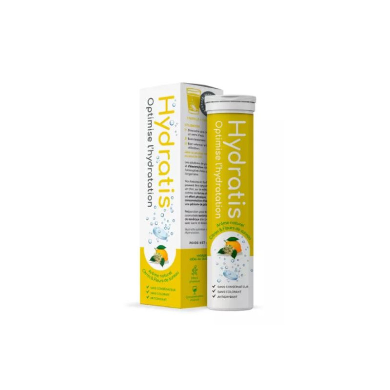 Hydratis lemon elderflower - optimizes hydration - 20 effervescent tablets