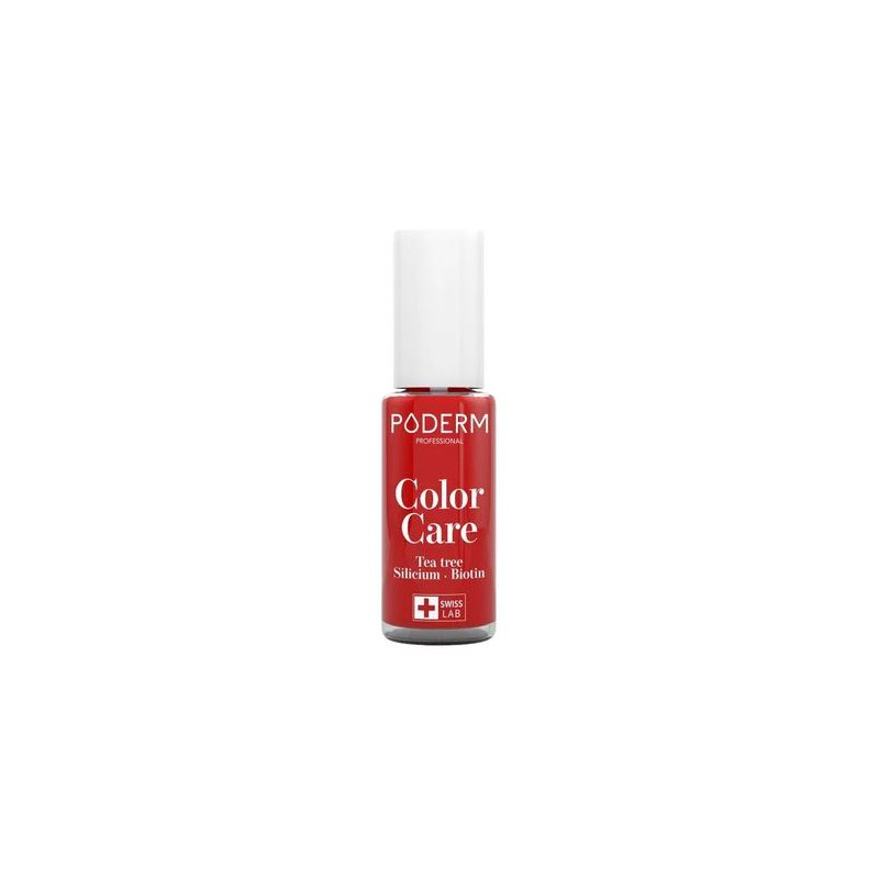 Vernis à ongle Soin - Rouge Puissant - n363 - Poderm - 8 ml