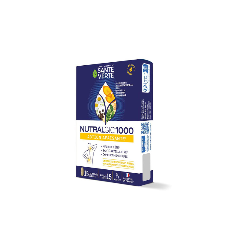 Nutralgic1000 Action Apaisante - Santé Verte - 10 Comprimés