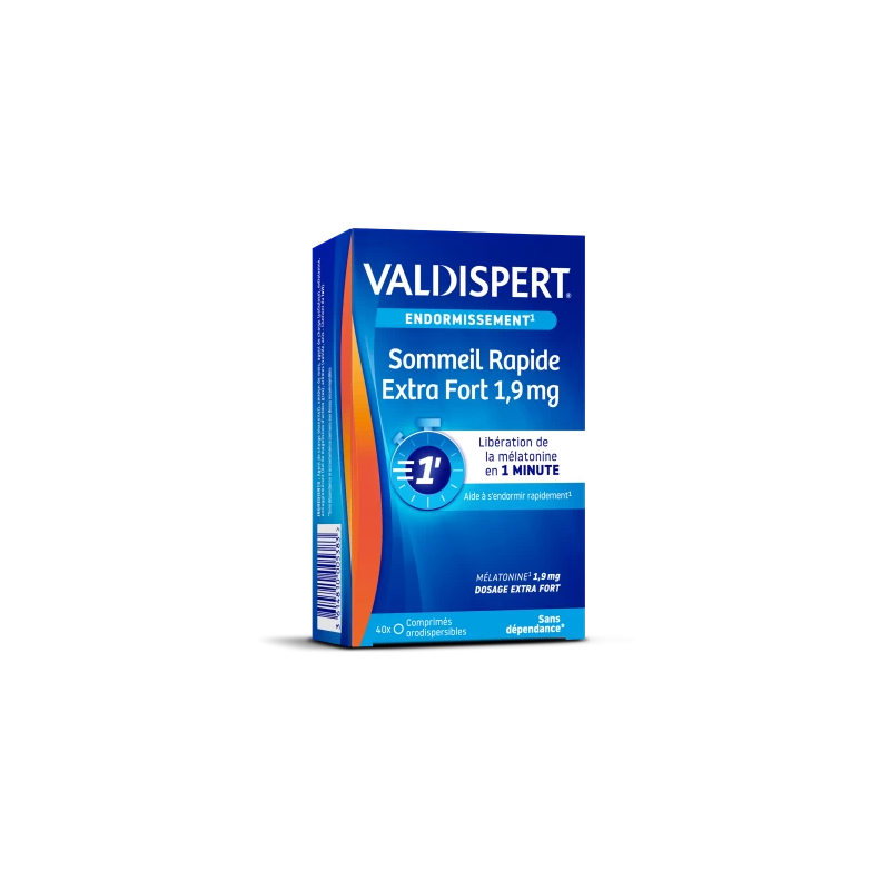 Valdispert Melatonin 1.9mg - Fast Sleep - 40 Orodispersible Tablets