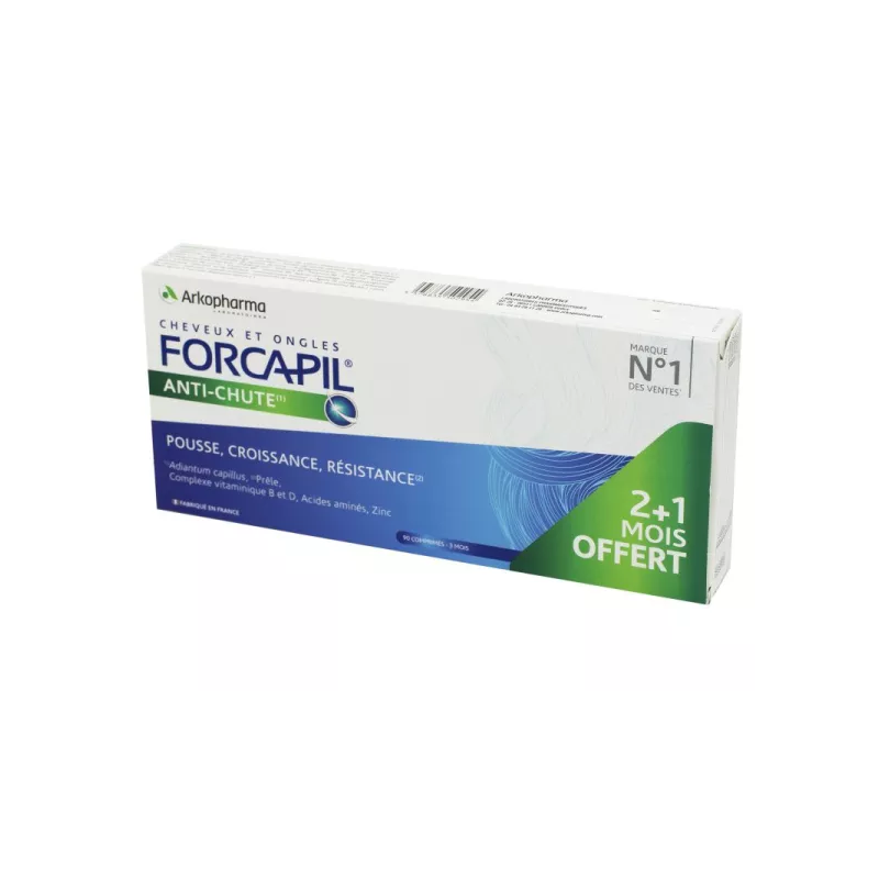 Forcapil Anti-Hair Loss - Arkopharma - 2 + 1 Month Free