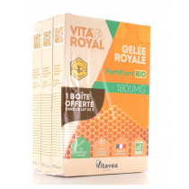 Royal Jelly - Fortifying Organic 1800mg - Vita'Royal - 3 Boxes Of 10 Vials