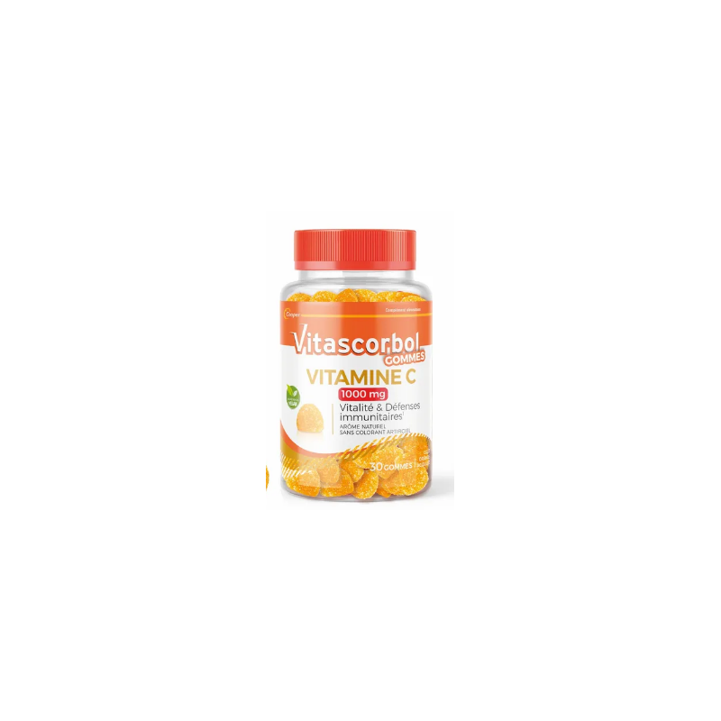 Vitamine C 1000mg - Vitalité & Défenses immunitaires - Vitascorbol - 30 gommes