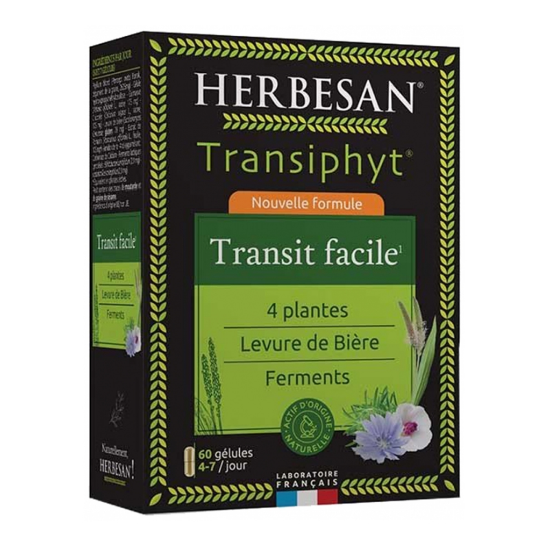Transiphyt - Intestinal Transit - Herbesan - 60 Capsules