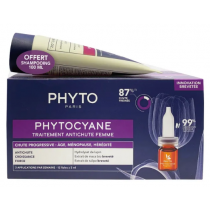 PhytoCyane - Progressive Hair Loss Treatment - Phyto - 12 x 5ml + Free Shampoo