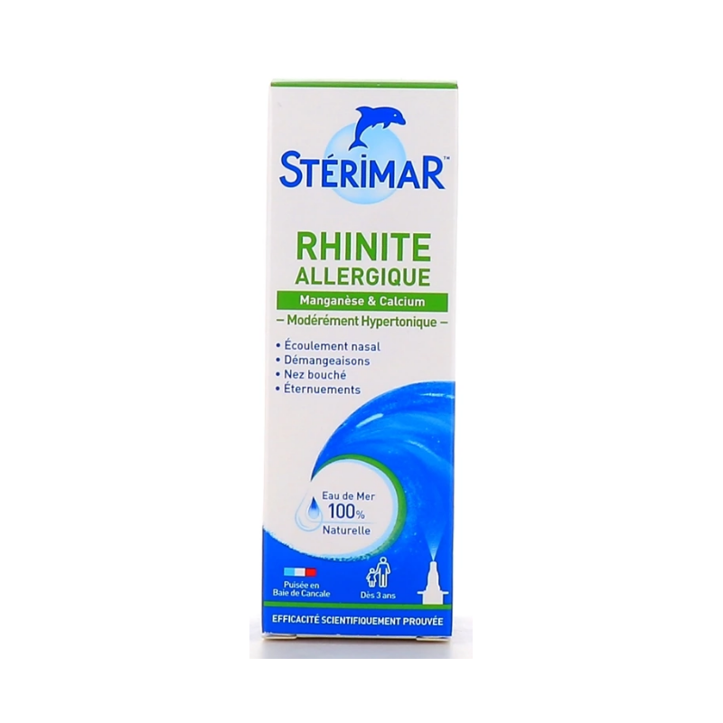 Spray Nasal - Rhinite Allergique - Eau de Mer - Stérimar - 20ml