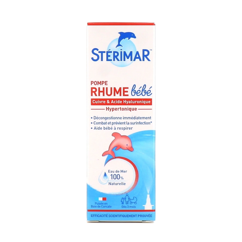 Spray Nasal - Stop & Protect Rhume - Eau de Mer - Stérimar - Dès 3 Mois - 15 ml
