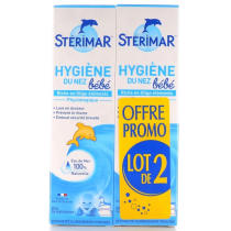 Baby Nasal Spray - Nose Hygiene - Sea Water - Stérimar - 2x100 ml